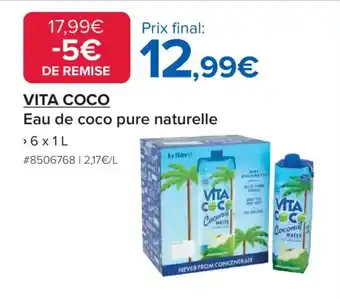 Costco Vita Coco Eau de coco pure naturelle offre