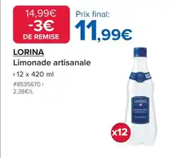 Costco Lorina Limonade artisanale offre