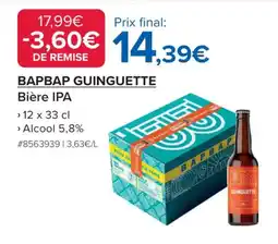 Costco Bapbap Guinguette Bière IPA offre