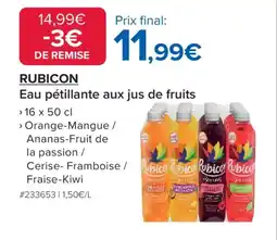 Costco Rubicon Eau pétillante aux jus de fruits offre