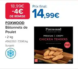 Costco Foxwood Bâtonnets de Poulet offre