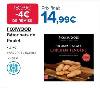 Costco Foxwood Bâtonnets de Poulet offre
