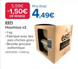 Costco Esti Houmous x2 offre