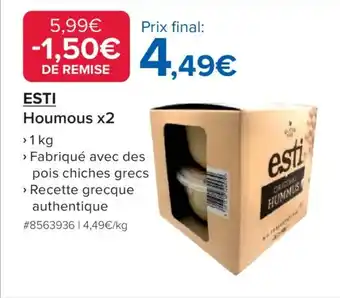 Costco Esti Houmous x2 offre