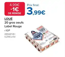 Costco Loué 20 gros oeufs Label Rouge offre