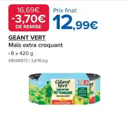 Costco Geant Vert Maïs extra croquant offre
