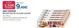 Costco New Yorkers Biscuits fourrés chocolat-noisette offre