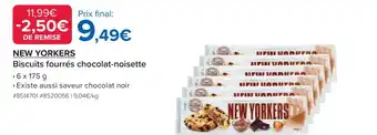 Costco New Yorkers Biscuits fourrés chocolat-noisette offre