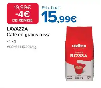 Costco Lavazza Café en grains rossa offre