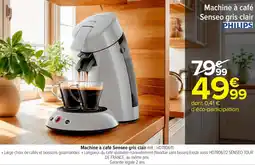 Carrefour Philips Machine à café Senseo gris clair offre