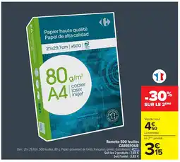 Carrefour Ramette 500 feuilles carrefour offre