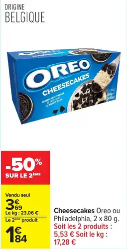 Carrefour Cheesecakes offre