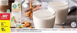Carrefour Boisson végétale carrefour sensation offre