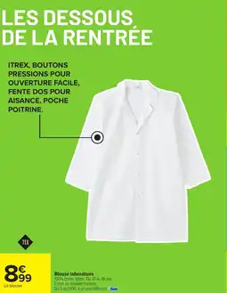 Carrefour Blouse laboratoire offre