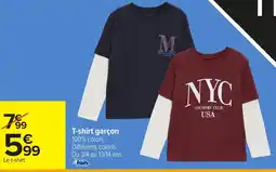 Carrefour T-shirt garçon offre