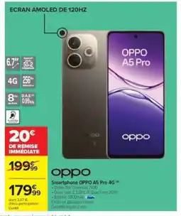 Carrefour Smartphone OPPO A5 Pro 4G offre