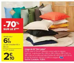 Carrefour La taie d'oreiller 65 x 65 cm offre