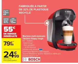 Carrefour Machine multi-boissons Tassimo Happy rouge offre
