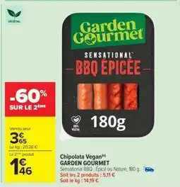 Carrefour Market Chipolata Vegan GARDEN GOURMET offre