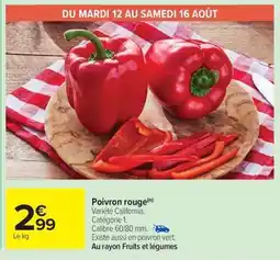 Carrefour Market Poivron rouge offre