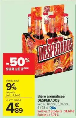Carrefour Market Bière Aromatisée Desperados offre