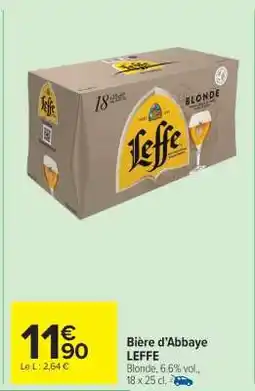 Carrefour Market Bière d’Abbaye LEFFE offre