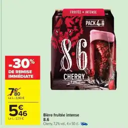 Carrefour Market Bière fruitée intense 8.6 offre
