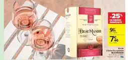 Carrefour Market VIN DE L'UNION EUROPEENNE Beaumanoir offre