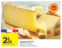 Carrefour Market Comté A.O.P offre