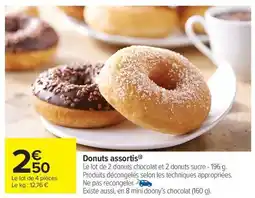Carrefour Market DONUTS ASSORTIS offre