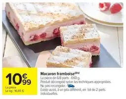 Carrefour Market Macaron Framboise offre