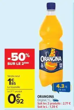 Carrefour Market ORANGINA offre