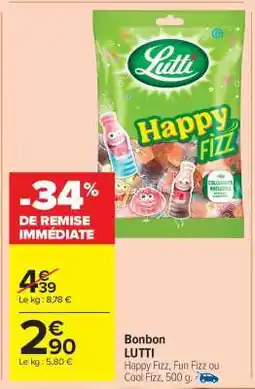 Carrefour Market Bonbon LUTTI offre