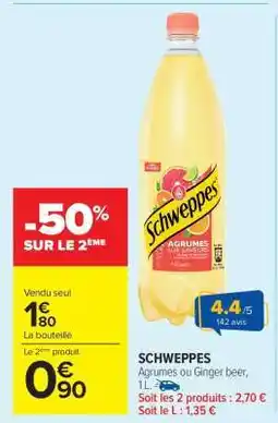 Carrefour Market Schweppes offre