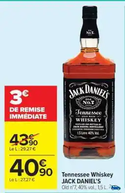 Carrefour Market Tennessee Whiskey Jack Daniel's offre