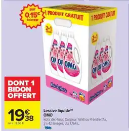 Carrefour Market LESSIVE LIQUIDE “OMO” offre
