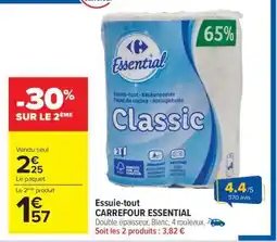 Carrefour Market Essuie-tout CARREFOUR ESSENTIAL offre