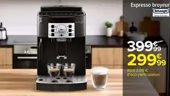 Carrefour Expresso Broyeur DeLonghi offre