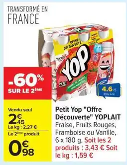 Carrefour Petit Yop Offre Découverte YOPLAIT offre