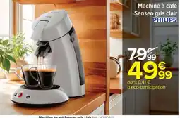 Carrefour Machine à café Senseo gris clair offre