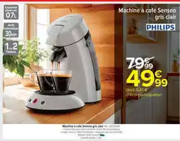 Carrefour Market Machine à café Senseo gris clair offre