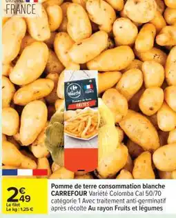 Carrefour Pomme de terre consommation blanche offre