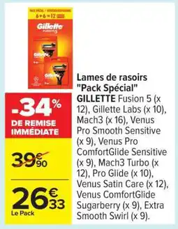 Carrefour Lames de rasoirs Pack Spécial offre