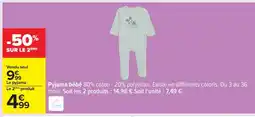 Carrefour Pyjama bébé offre