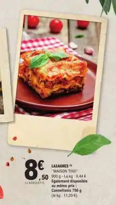 E.Leclerc LASAGNES MAISON TINO offre