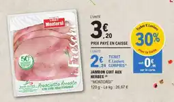 E.Leclerc Jambon cuit aux herbes offre