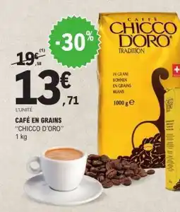 E.Leclerc CAFÉ EN GRAINS CHICCO D'ORO offre