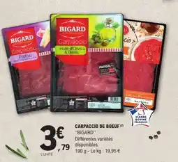 E.Leclerc CARPACCIO DE BOEUF offre