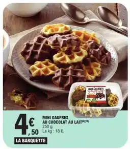 E.Leclerc MINI GAUFRES AU CHOCOLAT AU LAIT offre