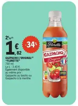 E.Leclerc GAZPACHO L’ORIGINAL FLORETTE offre